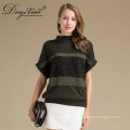 Neue Design High Neck Fledermaus Ärmel Frauen Strickwaren Cashmerepullover Sweater 2018